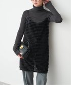 【スピック&スパン/Spick & Span】のフリンジジャガードキャミワンピース ブラック|ID: prp329100004790223 ipo3291000000034760932