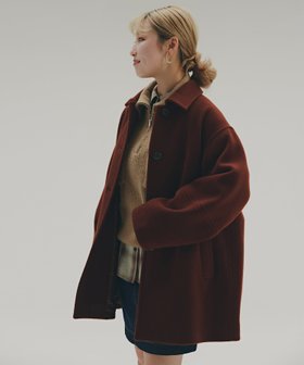 【エヌ ナチュラルビューティーベーシック/N.Natural Beauty basic】のステンカラーミディコート 人気、トレンドファッション・服の通販 founy(ファニー) ファッション Fashion レディースファッション Fashion for Women アウター Coat / Outerwear Collection コート・ロングコート・ピーコート Long Coats, Peacoats & More おすすめ Recommended / Our Picks スリーブ Sleeve, Long Sleeve / Short Sleeve フォルム Silhouette, Form ミドル Middle Length, Mid Height メランジ Melange, Mixed Yarn ロング Long, Long-Length |ID:prp329100004790232