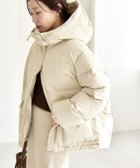 【シップス フォー ウィメン/SHIPS】のquaranciel フーディー ハイネック 2way ショート ダウン ジャケット ナチュラル|ID: prp329100004790233 ipo3291000000034760973