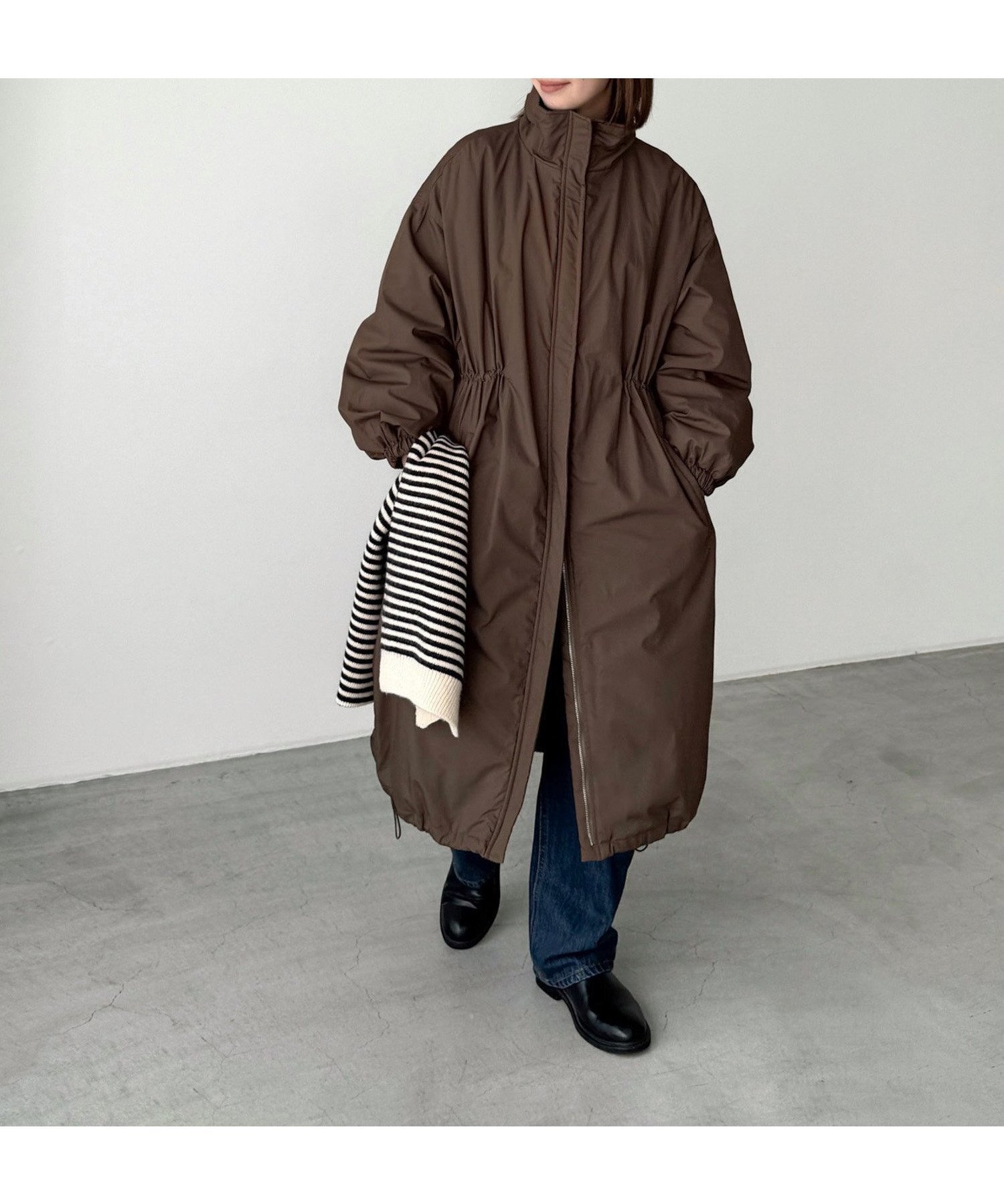 【キャナルジーン/CANAL JEAN】のdiggity ダウンロングコート 人気、トレンドファッション・服の通販 founy(ファニー) 　ファッション　Fashion　レディースファッション　Fashion for Women　アウター　Coat / Outerwear Collection　コート・ロングコート・ピーコート　Long Coats, Peacoats & More　ジップ　Zip, Zipper　スウェット / スエット　Sweatshirt, Sweatwear　ダウン　Down, Puffer　ドローコード　Drawcord, Drawstring Cord　フェザー　Feather, Feather Detail　ポケット　Pocket, Pocket Detail　ロング　Long, Long-Length　軽量　Lightweight, Ultra Light　防寒　Cold Protection, Winter-Ready　 other-1|ID: prp329100004790244 ipo3291000000034761008