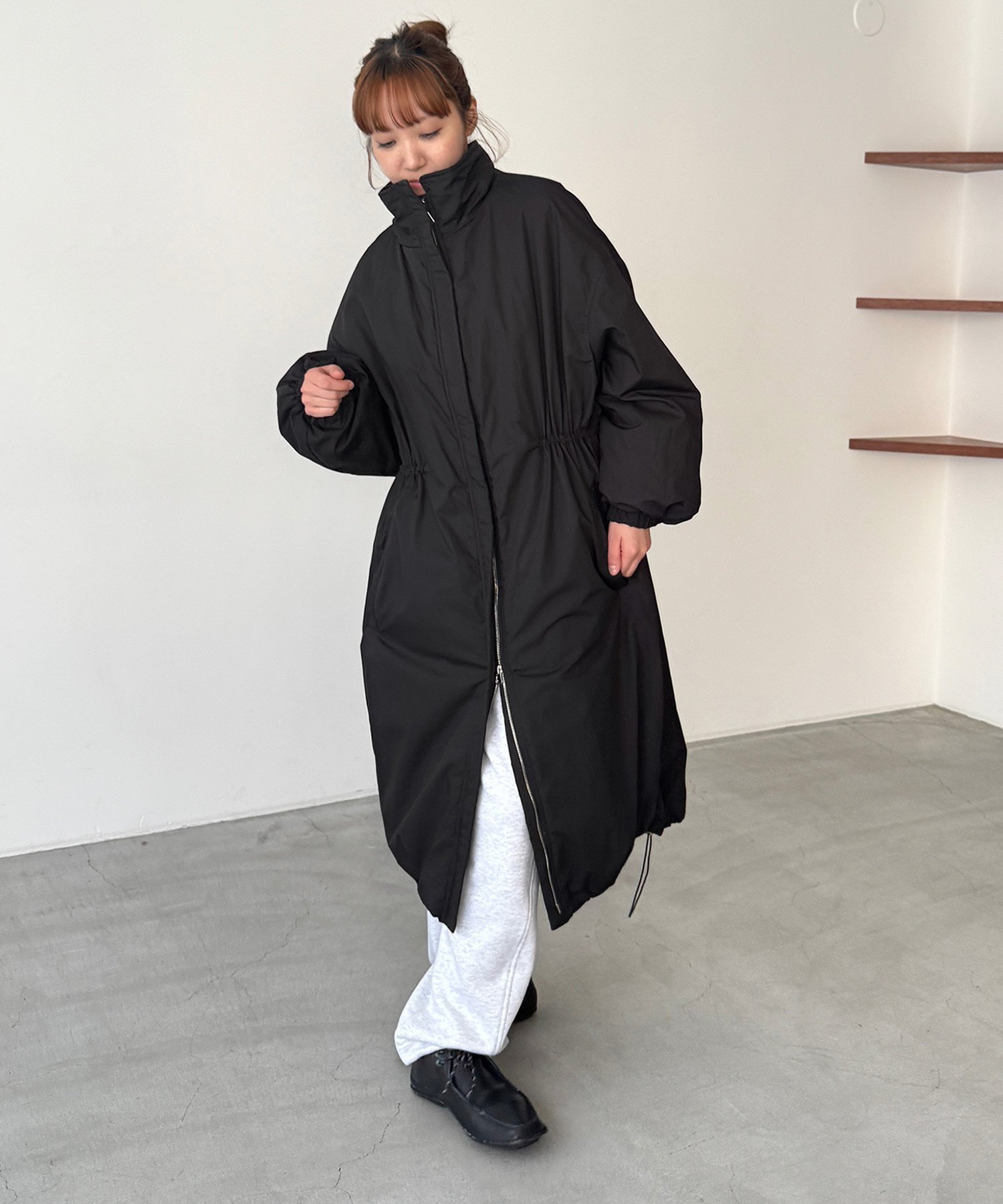 【キャナルジーン/CANAL JEAN】のdiggity ダウンロングコート インテリア・キッズ・メンズ・レディースファッション・服の通販 founy(ファニー) 　ファッション　Fashion　レディースファッション　Fashion for Women　アウター　Coat / Outerwear Collection　コート・ロングコート・ピーコート　Long Coats, Peacoats & More　ジップ　Zip, Zipper　スウェット / スエット　Sweatshirt, Sweatwear　ダウン　Down, Puffer　ドローコード　Drawcord, Drawstring Cord　フェザー　Feather, Feather Detail　ポケット　Pocket, Pocket Detail　ロング　Long, Long-Length　軽量　Lightweight, Ultra Light　防寒　Cold Protection, Winter-Ready　ブラック|ID: prp329100004790244 ipo3291000000034761013