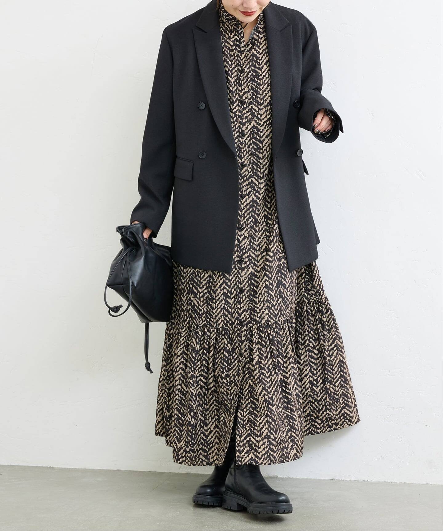 【ジャーナルスタンダード/JOURNAL STANDARD】の《WEB限定追加 》ランダムヘリンボーンプリントワンピース 人気、トレンドファッション・服の通販 founy(ファニー) 　ファッション　Fashion　レディースファッション　Fashion for Women　ワンピース　Dresses　スニーカー　Sneakers, Trainers　スマート　Smart, Elegant　ロング　Long, Long-Length　 other-1|ID: prp329100004790245 ipo3291000000034761019