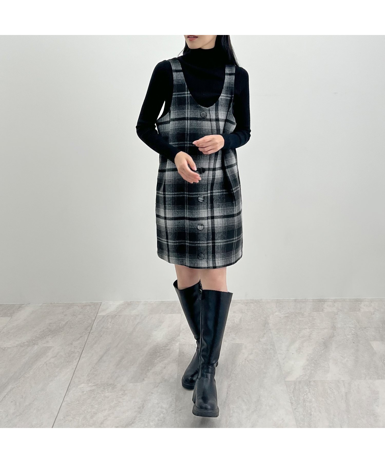 【フューティアランド/futier land】の起毛チェック柄ジャンスカ 人気、トレンドファッション・服の通販 founy(ファニー) ファッション Fashion レディースファッション Fashion for Women クラシカル Classical, Vintage-Inspired タートル Turtleneck, Turtle Collar チェック Check, Plaid, Tartan トレンド Trend, Trending Now フェミニン Feminine, Girly ロング Long, Long-Length A/W・秋冬 Autumn/Winter other-1|ID: prp329100004790252 ipo3291000000034761042