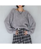 【ページボーイ/PAGEBOY】の【前後2way】ラメキャットヤーン2WAYプルオーバー グレー15|ID: prp329100004790263 ipo3291000000034761080