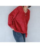 【ページボーイ/PAGEBOY】の【前後2way】ラメキャットヤーン2WAYプルオーバー レッド35|ID: prp329100004790263 ipo3291000000034761083