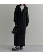 【リエディ/Re:EDIT】のVネックブークレニットワンピース 人気、トレンドファッション・服の通販 founy(ファニー) ファッション Fashion レディースファッション Fashion for Women ワンピース Dresses ニットワンピース Knit Dresses イヤリング Earrings インナー Innerwear エレガント 上品 Elegant 洗える Machine Washable コンパクト Compact, Small Size シンプル Simple, Minimal タートルネック Turtleneck, High Neck ネックレス Necklace, Pendant Necklace バランス Balance, Style Balance ロング Long, Long-Length おすすめ Recommended / Our Picks thumbnail ブラック|ID: prp329100004790268 ipo3291000000034761095