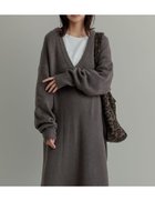 【リエディ/Re:EDIT】のVネックブークレニットワンピース 人気、トレンドファッション・服の通販 founy(ファニー) ファッション Fashion レディースファッション Fashion for Women ワンピース Dresses ニットワンピース Knit Dresses イヤリング Earrings インナー Innerwear エレガント 上品 Elegant 洗える Machine Washable コンパクト Compact, Small Size シンプル Simple, Minimal タートルネック Turtleneck, High Neck ネックレス Necklace, Pendant Necklace バランス Balance, Style Balance ロング Long, Long-Length おすすめ Recommended / Our Picks thumbnail チャコールグレー|ID: prp329100004790268 ipo3291000000034761099