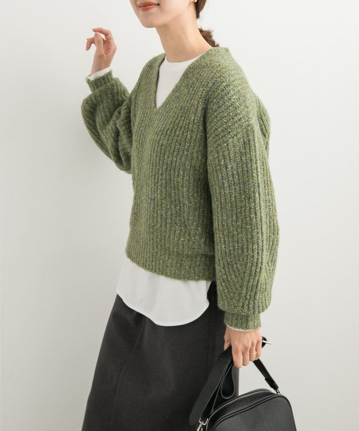 【アーバンリサーチ ドアーズ/URBAN RESEARCH DOORS】のMIXカラーVネックニット インテリア・キッズ・メンズ・レディースファッション・服の通販 founy(ファニー) https://founy.com/ ファッション Fashion レディースファッション Fashion for Women トップス・カットソー Cut & Sew Tops ニット Knit Tops & Sweaters Vネックトップス V-Neck Tops / V-Cut Neckline Shirts 2024年 2024 2024-2025秋冬・A/W Autumn/Winter 2024–25 AW24–25 冬 Winter / This Winter スリーブ Sleeve, Long Sleeve / Short Sleeve ミドル Middle Length, Mid Height 畦 Ribbed Knit A/W・秋冬 Autumn/Winter |ID: prp329100004790271 ipo3291000000034761113