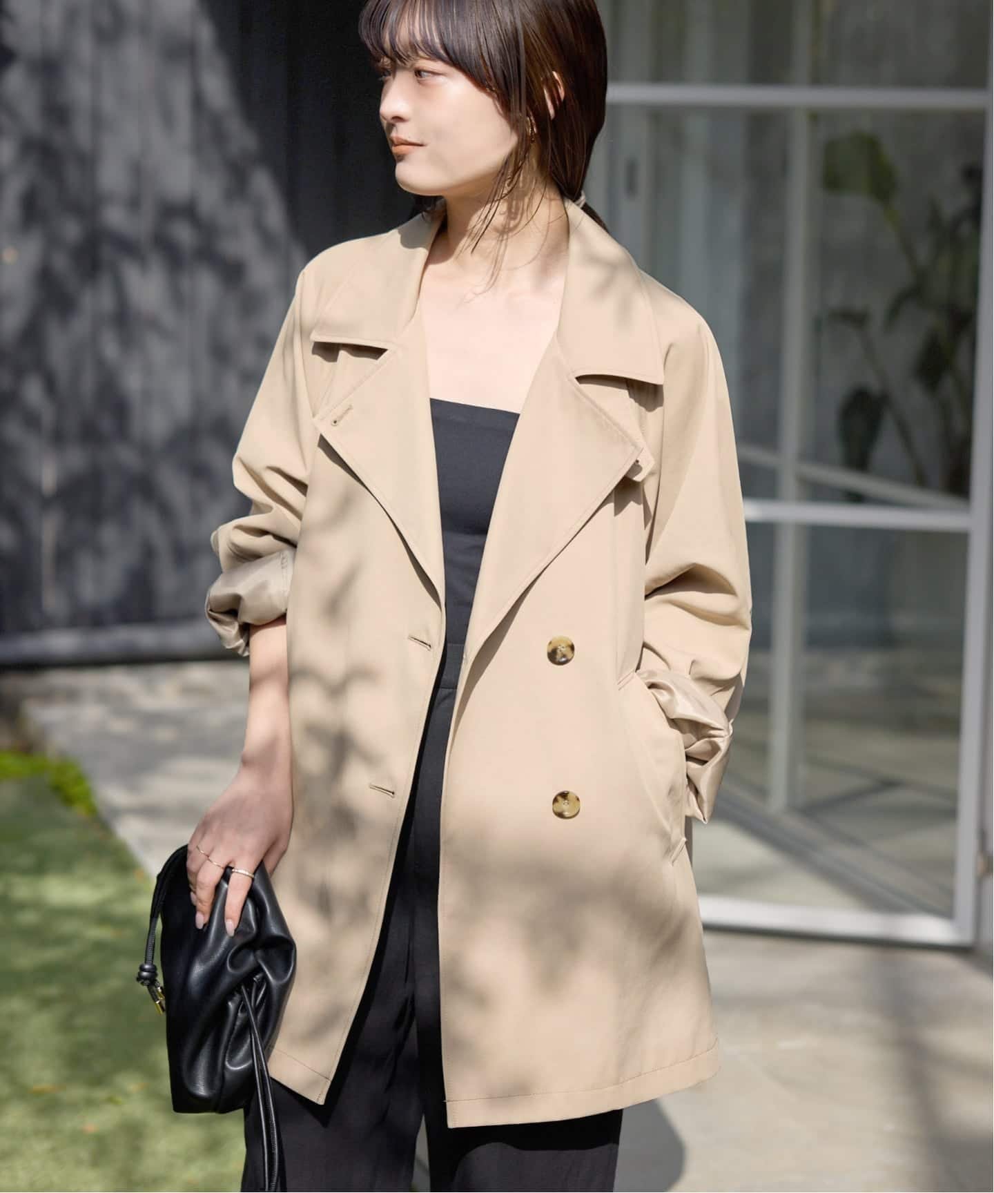 【スローブ イエナ/SLOBE IENA】の《セットアップ対応可》撥水ミドルトレンチコート 人気、トレンドファッション・服の通販 founy(ファニー) 　ファッション　Fashion　レディースファッション　Fashion for Women　アウター　Coat / Outerwear Collection　コート・ロングコート・ピーコート　Long Coats, Peacoats & More　トレンチコート / 春秋の定番アウター　Trench Coats　2026年　2026　ストレート　Straight, Straight Cut　セットアップ　Set-Up, Coordinated Outfit　ツイル　Twist, Twisted Detail　トレンド　Trend, Trending Now　フレア　Flare, Flared　ミドル　Middle Length, Mid Height　 other-1|ID: prp329100004790273 ipo3291000000036290461