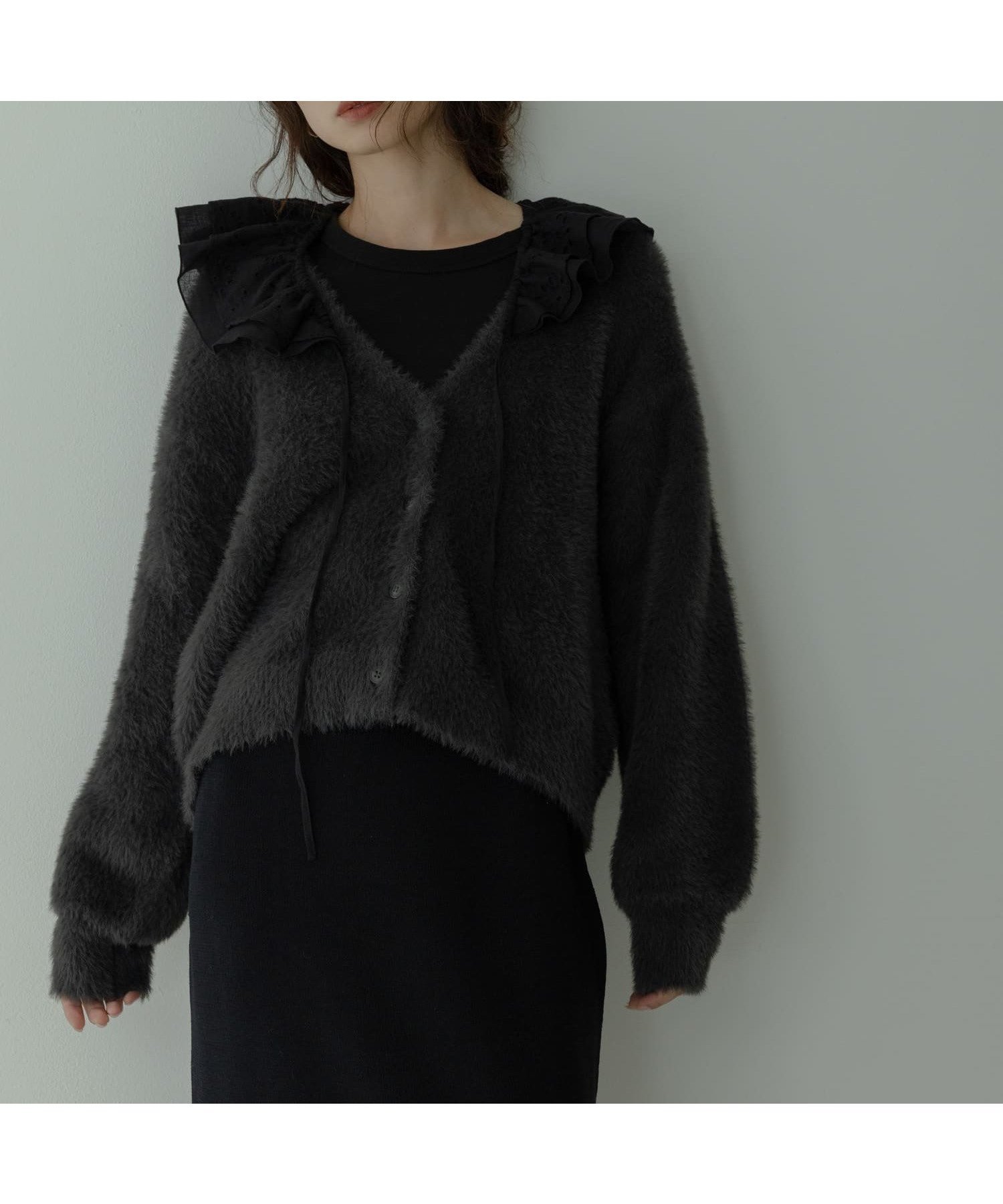 【サニーレーベル/Sonny Label / URBAN RESEARCH】のフェザーダブルフェイスカーディガン 人気、トレンドファッション・服の通販 founy(ファニー) 　ファッション　Fashion　レディースファッション　Fashion for Women　トップス・カットソー　Cut & Sew Tops　カーディガン・羽織り　Layered Style Cardigans　2025年　2025　2025-2026秋冬・A/W　Autumn/Winter 2025–26 AW25–26　冬　Winter / This Winter　カーディガン　Cardigan, Knitwear　ショート　Short, Short Length　スリーブ　Sleeve, Long Sleeve / Short Sleeve　バランス　Balance, Style Balance　フェザー　Feather, Feather Detail　ワイド　Wide, Wide Fit　A/W・秋冬　Autumn/Winter　 other-1|ID: prp329100004790274 ipo3291000000034761124