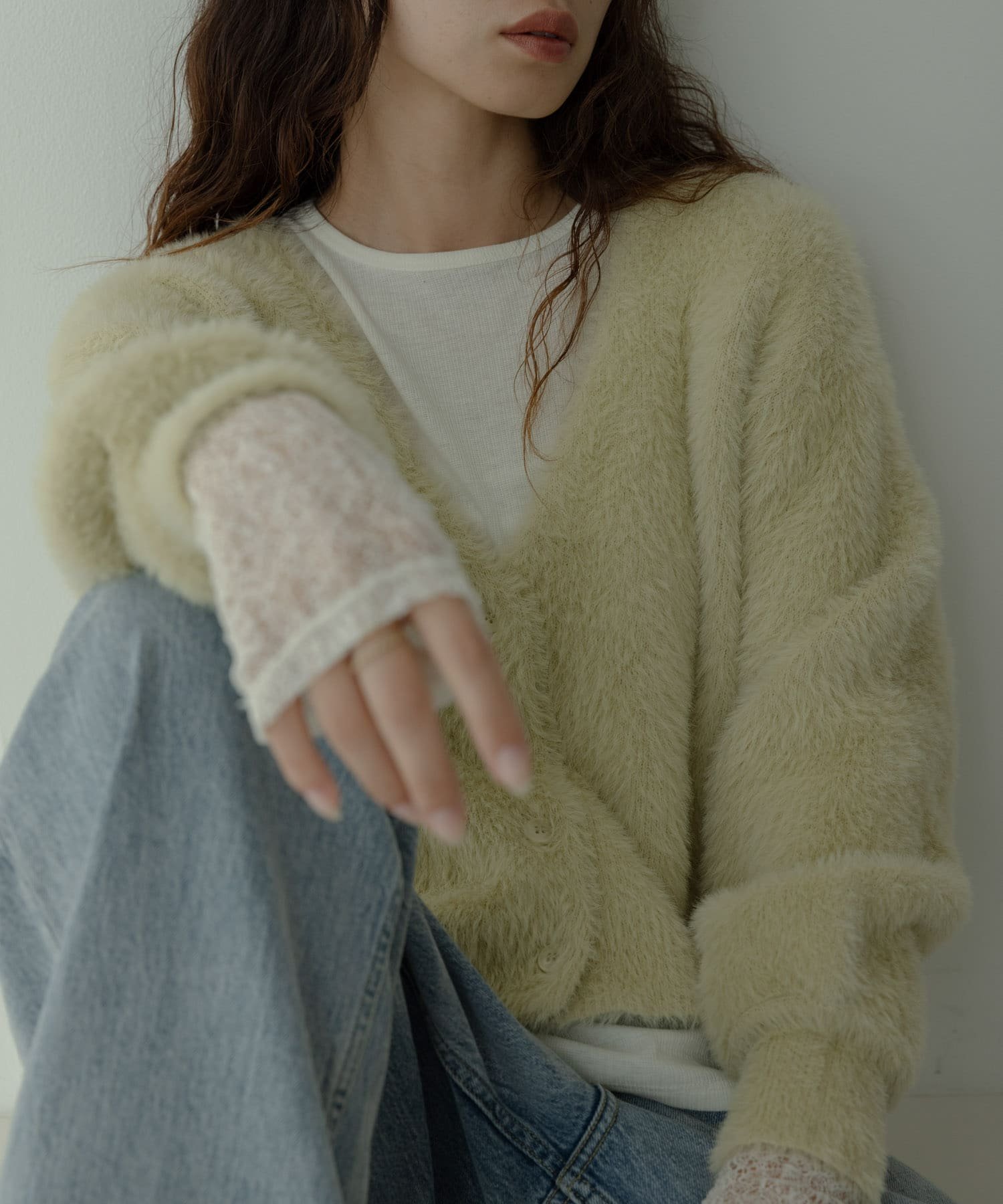 【サニーレーベル/Sonny Label / URBAN RESEARCH】のフェザーダブルフェイスカーディガン インテリア・キッズ・メンズ・レディースファッション・服の通販 founy(ファニー) 　ファッション　Fashion　レディースファッション　Fashion for Women　トップス・カットソー　Cut & Sew Tops　カーディガン・羽織り　Layered Style Cardigans　2025年　2025　2025-2026秋冬・A/W　Autumn/Winter 2025–26 AW25–26　冬　Winter / This Winter　カーディガン　Cardigan, Knitwear　ショート　Short, Short Length　スリーブ　Sleeve, Long Sleeve / Short Sleeve　バランス　Balance, Style Balance　フェザー　Feather, Feather Detail　ワイド　Wide, Wide Fit　A/W・秋冬　Autumn/Winter　ミント|ID: prp329100004790274 ipo3291000000034761127