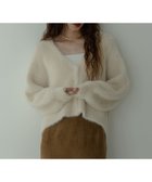 【サニーレーベル/Sonny Label / URBAN RESEARCH】のフェザーダブルフェイスカーディガン アイボリー|ID: prp329100004790274 ipo3291000000034761128