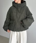 【アンドミー/andme】の細コーデュロイ 中綿 ダウン ジャケット チャコールグレー|ID: prp329100004790286 ipo3291000000034761171