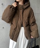 【アンドミー/andme】の細コーデュロイ 中綿 ダウン ジャケット ブラウン|ID: prp329100004790286 ipo3291000000034761175