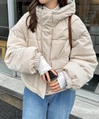 【アンドミー/andme】の細コーデュロイ 中綿 ダウン ジャケット ライトベージュ|ID: prp329100004790286 ipo3291000000034761178