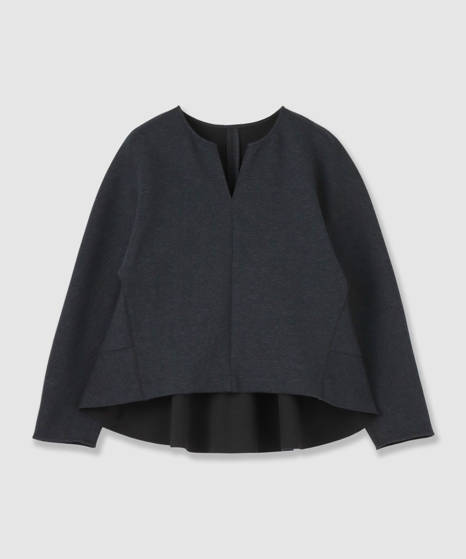 【アナイ/ANAYI】のダンボールバックティアードプルオーバー インテリア・キッズ・メンズ・レディースファッション・服の通販 founy(ファニー) ファッション Fashion レディースファッション Fashion for Women トップス・カットソー Cut & Sew Tops カジュアルプルオーバー・ニットトップス Pullovers & Knit Tops / Casual Pullovers バッグ Bags インナー Innerwear 軽量 Lightweight, Ultra Light スマート Smart, Elegant スリット Slit, Slit Detail ティアード Tiered, Tiered Style 再入荷 Restock / Back in Stock charcoal grey|ID: prp329100004790300 ipo3291000000034761232