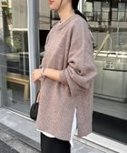 【アンドミー/andme】の天竺編み ボックスシルエット 長袖 ニットトップス グレージュ|ID: prp329100004790301 ipo3291000000034761236