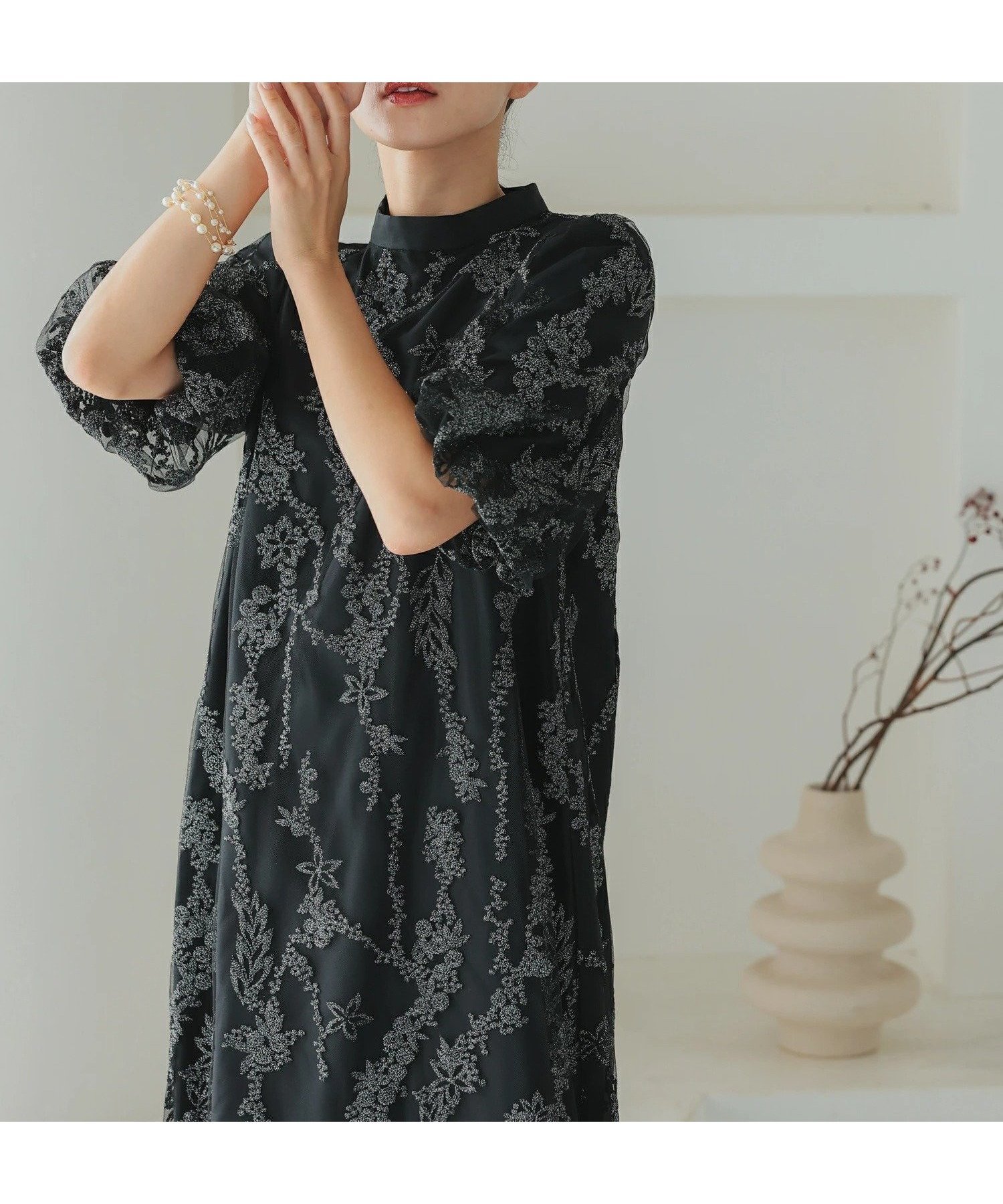 【ハレモード/haremode】のボリュームスリーブAラインドレス インテリア・キッズ・メンズ・レディースファッション・服の通販 founy(ファニー) ファッション Fashion レディースファッション Fashion for Women トップス・カットソー Cut & Sew Tops ボリューム袖・フリルスリーブブラウス Voluminous & Ruffle Sleeves / Puffy Sleeve Tops ワンピース Dresses フォーマル・パーティードレス・結婚式用ドレス Elegant & Casual Dresses アクセサリー Fashion Accessories スタンド Stand Collar, Upright Stand スリーブ Sleeve, Long Sleeve / Short Sleeve ドレス Dress, One-Piece おすすめ Recommended / Our Picks ブラック|ID: prp329100004790304 ipo3291000000034761255