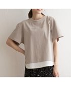 【イッカ/ikka】のコットンUSA裾レイヤードTシャツ ベージュ|ID: prp329100004790306 ipo3291000000034761271