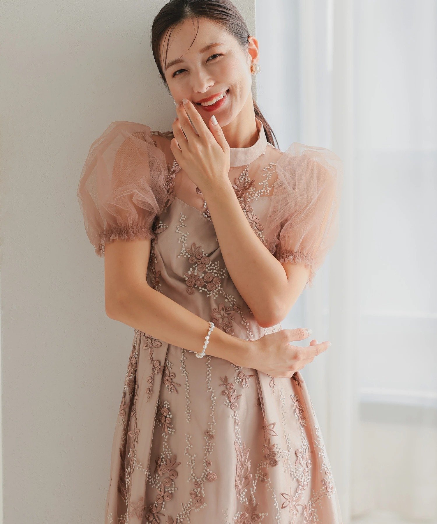 【ハレモード/haremode】のチュールパフスリーブドレス 人気、トレンドファッション・服の通販 founy(ファニー) ファッション Fashion レディースファッション Fashion for Women ワンピース Dresses フォーマル・パーティードレス・結婚式用ドレス Elegant & Casual Dresses スカラップ Scallop, Scalloped Edge スタンド Stand Collar, Upright Stand スリーブ Sleeve, Long Sleeve / Short Sleeve ドレス Dress, One-Piece other-1|ID: prp329100004790307 ipo3291000000034761263