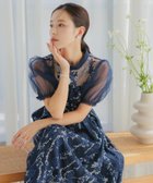 【ハレモード/haremode】のチュールパフスリーブドレス 人気、トレンドファッション・服の通販 founy(ファニー) ファッション Fashion レディースファッション Fashion for Women ワンピース Dresses フォーマル・パーティードレス・結婚式用ドレス Elegant & Casual Dresses スカラップ Scallop, Scalloped Edge スタンド Stand Collar, Upright Stand スリーブ Sleeve, Long Sleeve / Short Sleeve ドレス Dress, One-Piece thumbnail ネイビー|ID: prp329100004790307 ipo3291000000034761268