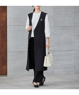 【アー ヴェー ヴェー/a.v.v】の【洗える/ストレッチ/セットアップ対応】ダブルクロスロングジレワンピース 人気、トレンドファッション・服の通販 founy(ファニー) ファッション Fashion レディースファッション Fashion for Women アウター Coat / Outerwear Collection インナー Innerwear 春 Spring 洗える Machine Washable 秋 Autumn ストレッチ Stretch, Stretchy Fabric セットアップ Set-Up, Coordinated Outfit ダブル Double, Double-Breasted 人気 Popular, Best Seller パターン Pattern, Design Print フォーマル Formal, Dressy ベーシック Basic, Essential ボトム Bottoms, Lower Wear 冬 Winter / This Winter 再入荷 Restock / Back in Stock 夏 Summer エレガント 上品 Elegant セレモニー Ceremony 入学式 Entrance Ceremony 卒業式 Graduation Ceremony ビジネス 仕事 通勤 Business / Work / Commuting |ID:prp329100004790322