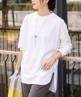 【リヴドロワ/RIVE DROITE】の【ニットのインナーにもおすすめ】カットジョーゼットライトプルオーバー 人気、トレンドファッション・服の通販 founy(ファニー) ファッション Fashion レディースファッション Fashion for Women トップス・カットソー Cut & Sew Tops ニット Knit Tops & Sweaters カジュアルプルオーバー・ニットトップス Pullovers & Knit Tops / Casual Pullovers インナー Innerwear カーディガン Cardigan, Knitwear シンプル Simple, Minimal スウェット / スエット Sweatshirt, Sweatwear ロング Long, Long-Length 再入荷 Restock / Back in Stock おすすめ Recommended / Our Picks エレガント 上品 Elegant |ID:prp329100004790353