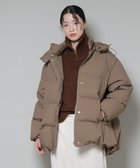 【ナノ ユニバース/nano universe】のAラインミドルダウンコート カーキブラウン4|ID: prp329100004790392 ipo3291000000034936064