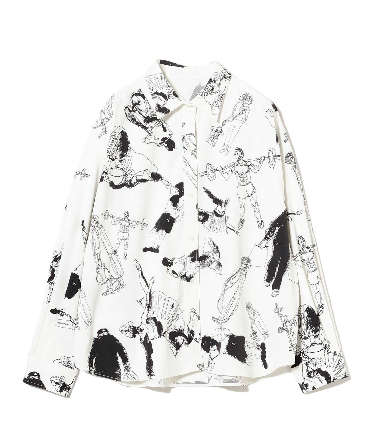 【ビームス ウイメン/BEAMS】の北村直登 プリント シャツ(S~M) 人気、トレンドファッション・服の通販 founy(ファニー) ファッション Fashion レディースファッション Fashion for Women トップス・カットソー Cut & Sew Tops シャツ・ブラウス・オフィスカジュアル Elegant Blouses & Button-Ups イラスト Illustration ジャケット Jacket, Outerwear プリント Print, Printed Pattern 再入荷 Restock / Back in Stock おすすめ Recommended / Our Picks other-1|ID: prp329100004790403 ipo3291000000034761671