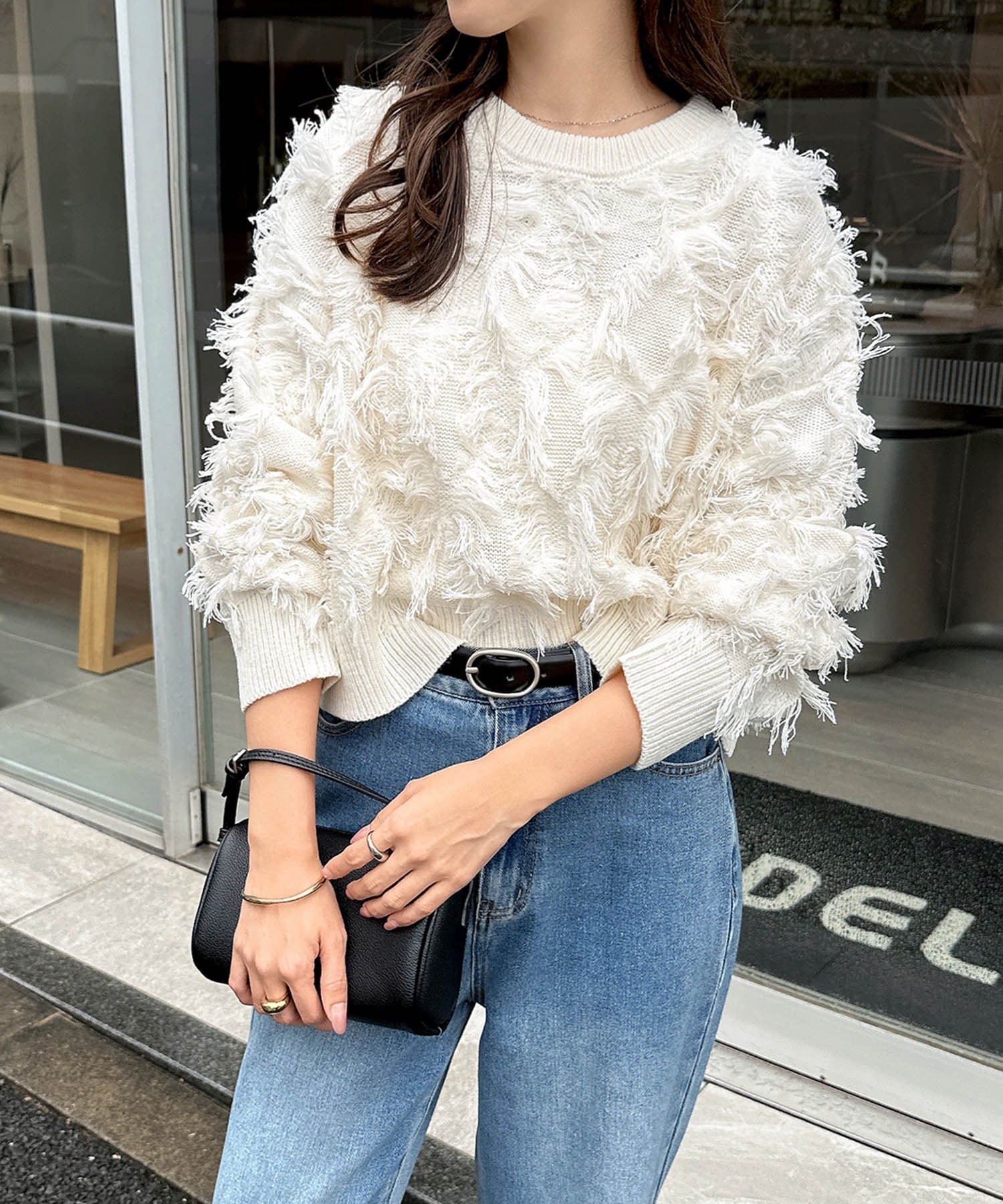 【アンドミー/andme】のカットフリンジ ニット トップス インテリア・キッズ・メンズ・レディースファッション・服の通販 founy(ファニー) ファッション Fashion レディースファッション Fashion for Women トップス・カットソー Cut & Sew Tops ニット Knit Tops & Sweaters おすすめ Recommended / Our Picks アクリル Acrylic Material トレンド Trend, Trending Now ボトム Bottoms, Lower Wear 今季 This Season, Current Season アイボリー|ID: prp329100004790438 ipo3291000000034761865