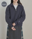 【アーバンリサーチ ドアーズ/URBAN RESEARCH DOORS】の『別注』Champion×DOORS Half Zip Sweatshirts DARK NAVY|ID: prp329100004790439 ipo3291000000034803953