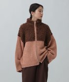 【レプシィム ローリーズファーム/LEPSIM LOWRYS FARM】の3.5ゲージ切り替えZIPカーディガン 人気、トレンドファッション・服の通販 founy(ファニー) ファッション Fashion レディースファッション Fashion for Women トップス・カットソー Cut & Sew Tops カーディガン・羽織り Layered Style Cardigans おすすめ Recommended / Our Picks カーディガン Cardigan, Knitwear スラックス Slacks, Dress Pants ハイネック High Neck, Mock Neck フラット Flat, Flat Shoes モコモコ Fuzzy, Fluffy thumbnail ブラウン55|ID: prp329100004790450 ipo3291000000034967394