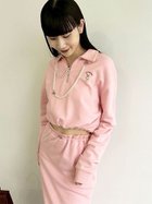 【リリーブラウン/Lily Brown】の【WEB限定カラー】Lily Bearハーフジップクロップドスウェット 人気、トレンドファッション・服の通販 founy(ファニー) ファッション Fashion レディースファッション Fashion for Women トップス・カットソー Cut & Sew Tops レディースパーカー・カジュアルフーディー Casual Hoodies & Sweatshirts スウェット・クルーネックトップス Sweatshirts & Crewnecks / Relaxed Fit Sweat Tops キャラクター Character, Licensed Characters コンパクト Compact, Small Size スマート Smart, Elegant バランス Balance, Style Balance ポロシャツ Polo Shirt, Collared Tee thumbnail PNK[066]|ID: prp329100004790453 ipo3291000000034761941