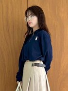 【リリーブラウン/Lily Brown】の【WEB限定カラー】Lily Bearハーフジップクロップドスウェット 人気、トレンドファッション・服の通販 founy(ファニー) ファッション Fashion レディースファッション Fashion for Women トップス・カットソー Cut & Sew Tops レディースパーカー・カジュアルフーディー Casual Hoodies & Sweatshirts スウェット・クルーネックトップス Sweatshirts & Crewnecks / Relaxed Fit Sweat Tops キャラクター Character, Licensed Characters コンパクト Compact, Small Size スマート Smart, Elegant バランス Balance, Style Balance ポロシャツ Polo Shirt, Collared Tee thumbnail NVY[089]|ID: prp329100004790453 ipo3291000000034761942