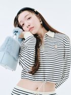 【リリーブラウン/Lily Brown】の【WEB限定カラー】Lily Bearハーフジップクロップドスウェット 人気、トレンドファッション・服の通販 founy(ファニー) ファッション Fashion レディースファッション Fashion for Women トップス・カットソー Cut & Sew Tops レディースパーカー・カジュアルフーディー Casual Hoodies & Sweatshirts スウェット・クルーネックトップス Sweatshirts & Crewnecks / Relaxed Fit Sweat Tops キャラクター Character, Licensed Characters コンパクト Compact, Small Size スマート Smart, Elegant バランス Balance, Style Balance ポロシャツ Polo Shirt, Collared Tee thumbnail BORDER[933]|ID: prp329100004790453 ipo3291000000034761944