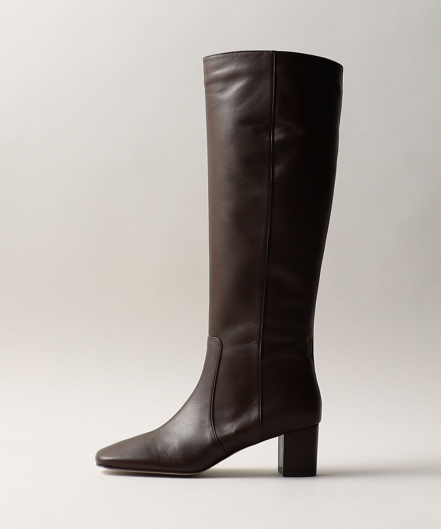 【ユナイテッドアローズ/UNITED ARROWS】のスクエアトゥ ロングブーツ55↑ インテリア・キッズ・メンズ・レディースファッション・服の通販 founy(ファニー) ファッション Fashion レディースファッション Fashion for Women シンプル Simple, Minimal ストレート Straight, Straight Cut ロング Long, Long-Length アウトレット Outlet / Clearance DK.BROWN|ID: prp329100004790487 ipo3291000000034873735