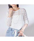 【シップス フォー ウィメン/SHIPS】の手洗い可能 ラッセル レース クルーネック カットソー オフホワイト|ID: prp329100004790516 ipo3291000000034762192