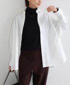 【アンドミー/andme】のイージーケア ポンチョ シャツ ブラウス evernavy エバーネイビー ホワイト|ID: prp329100004790528 ipo3291000000034762238