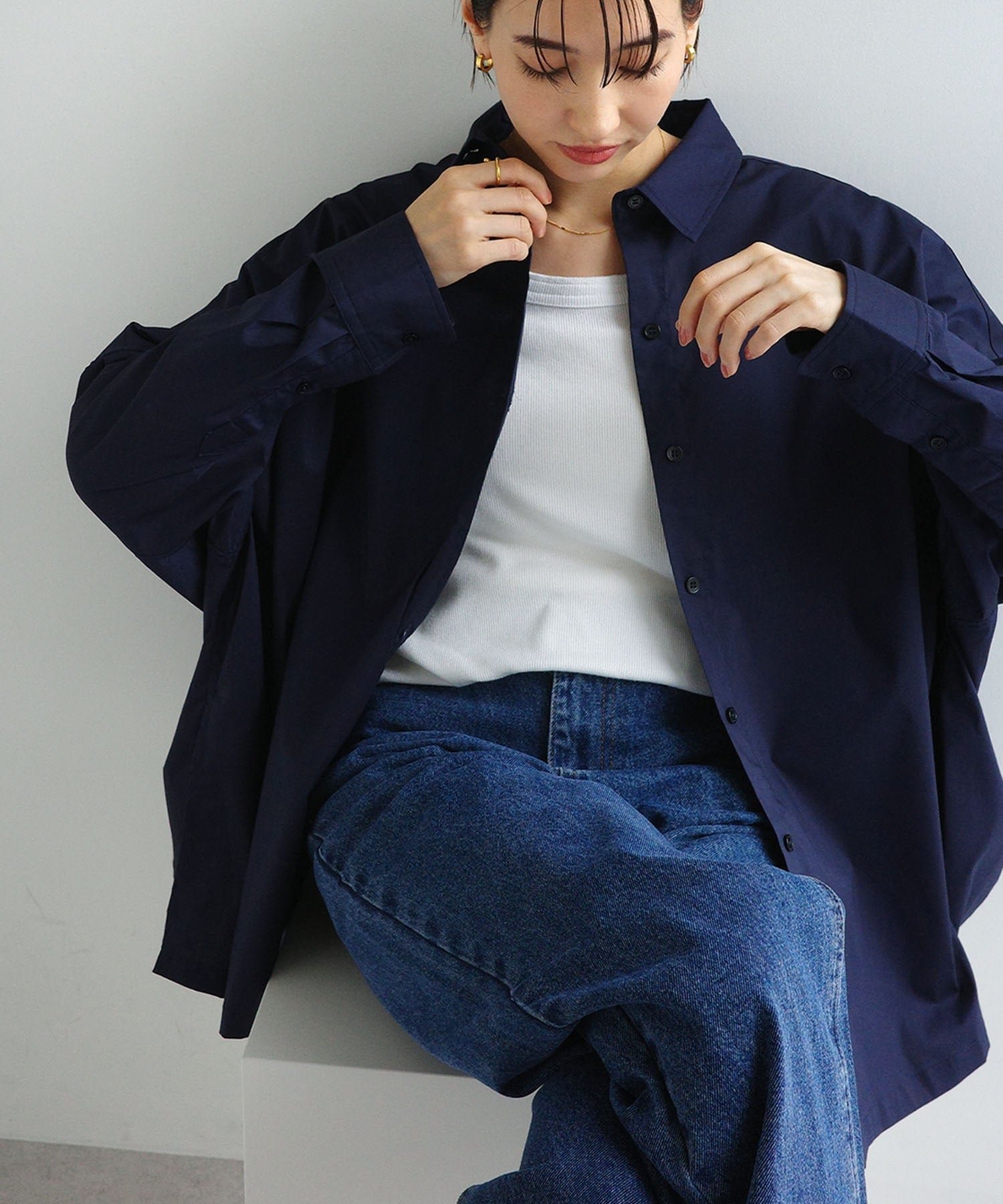 【アンドミー/andme】のイージーケア ポンチョ シャツ ブラウス evernavy エバーネイビー インテリア・キッズ・メンズ・レディースファッション・服の通販 founy(ファニー) ファッション Fashion レディースファッション Fashion for Women アウター Coat / Outerwear Collection ポンチョ・ケープコート Ponchos & Capes トップス・カットソー Cut & Sew Tops シャツ・ブラウス・オフィスカジュアル Elegant Blouses & Button-Ups ショルダー Shoulder, Shoulder Strap スラックス Slacks, Dress Pants デニム Denim, Jeans Material ドロップ Drop Shoulder, Dropped Style バランス Balance, Style Balance ポンチョ Poncho, Cape Style おすすめ Recommended / Our Picks ネイビー|ID: prp329100004790528 ipo3291000000034762239