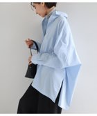 【アンドミー/andme】のイージーケア ポンチョ シャツ ブラウス evernavy エバーネイビー ライトブルー|ID: prp329100004790528 ipo3291000000034762240