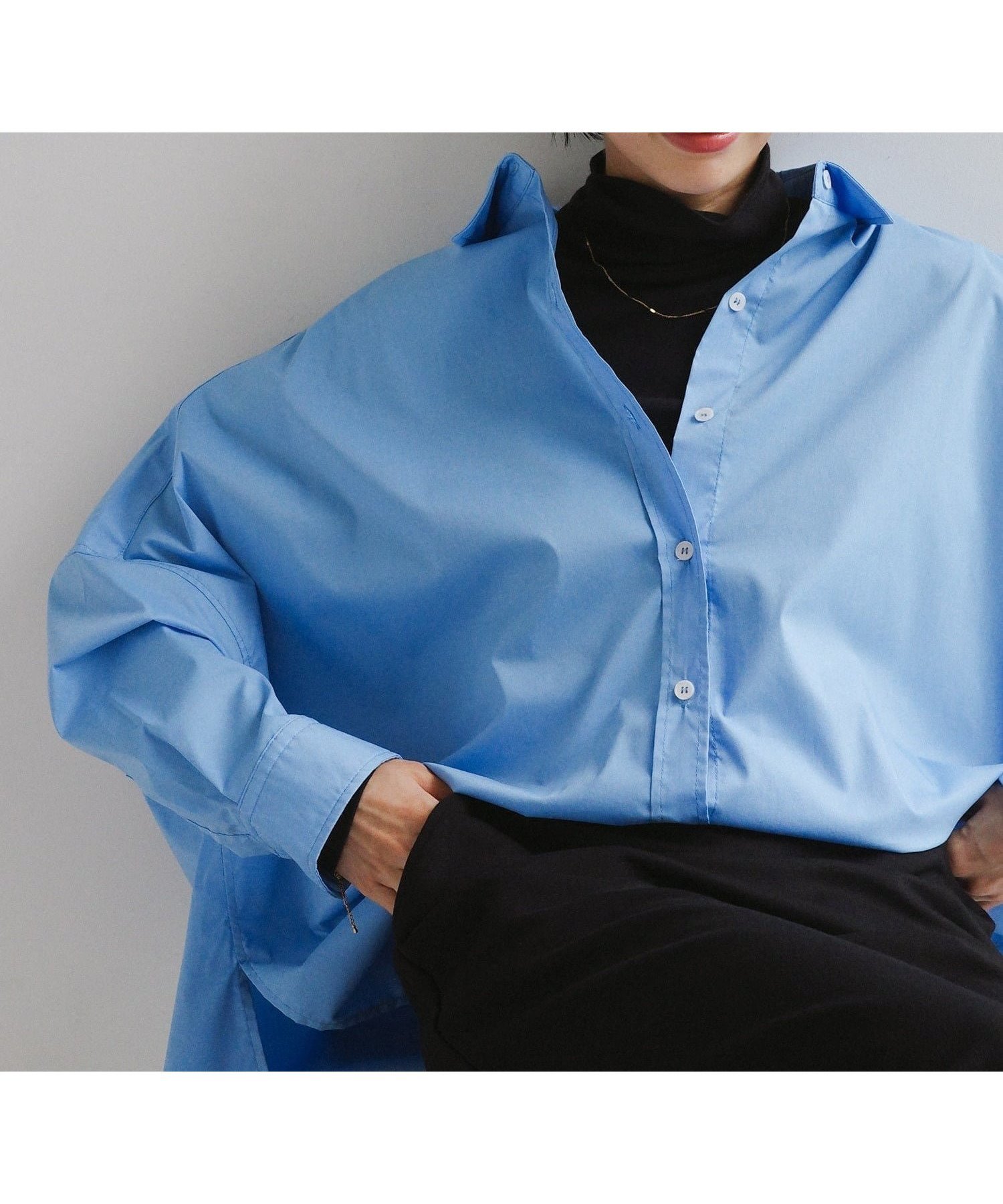 【アンドミー/andme】のイージーケア ポンチョ シャツ ブラウス evernavy エバーネイビー インテリア・キッズ・メンズ・レディースファッション・服の通販 founy(ファニー) ファッション Fashion レディースファッション Fashion for Women アウター Coat / Outerwear Collection ポンチョ・ケープコート Ponchos & Capes トップス・カットソー Cut & Sew Tops シャツ・ブラウス・オフィスカジュアル Elegant Blouses & Button-Ups ショルダー Shoulder, Shoulder Strap スラックス Slacks, Dress Pants デニム Denim, Jeans Material ドロップ Drop Shoulder, Dropped Style バランス Balance, Style Balance ポンチョ Poncho, Cape Style おすすめ Recommended / Our Picks サックス|ID: prp329100004790528 ipo3291000000034762241