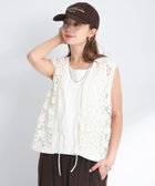 【サニーレーベル/Sonny Label / URBAN RESEARCH】のボタニカルモチーフレースベスト オフ|ID: prp329100004790542 ipo3291000000034762285