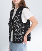 【サニーレーベル/Sonny Label / URBAN RESEARCH】のボタニカルモチーフレースベスト ブラック|ID: prp329100004790542 ipo3291000000034762287