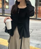 【カプリシューレマージュ/CAPRICIEUX LEMAGE】のドロストリブTシャツ 人気、トレンドファッション・服の通販 founy(ファニー) ファッション Fashion レディースファッション Fashion for Women トップス・カットソー Cut & Sew Tops シャツ・ブラウス・オフィスカジュアル Elegant Blouses & Button-Ups ロングTシャツ・Tシャツ Longline T-Shirts & Tees おすすめ Recommended / Our Picks インナー Innerwear カットソー Cut and Sewn Top ジャケット Jacket, Outerwear デニム Denim, Jeans Material バランス Balance, Style Balance フロント Front, Front Design ボトム Bottoms, Lower Wear ワイド Wide, Wide Fit thumbnail ブラック|ID: prp329100004790554 ipo3291000000034835401