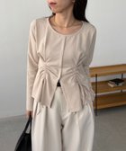 【カプリシューレマージュ/CAPRICIEUX LEMAGE】のドロストリブTシャツ 人気、トレンドファッション・服の通販 founy(ファニー) ファッション Fashion レディースファッション Fashion for Women トップス・カットソー Cut & Sew Tops シャツ・ブラウス・オフィスカジュアル Elegant Blouses & Button-Ups ロングTシャツ・Tシャツ Longline T-Shirts & Tees おすすめ Recommended / Our Picks インナー Innerwear カットソー Cut and Sewn Top ジャケット Jacket, Outerwear デニム Denim, Jeans Material バランス Balance, Style Balance フロント Front, Front Design ボトム Bottoms, Lower Wear ワイド Wide, Wide Fit thumbnail ベージュ|ID: prp329100004790554 ipo3291000000034835402