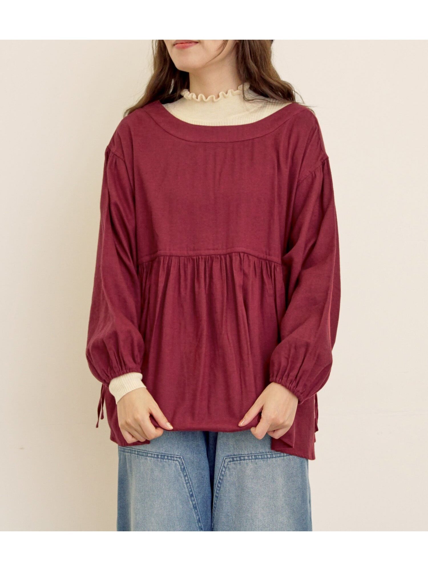 【サマンサモスモス/Samansa Mos2】の前後2WAYドロストチュニック インテリア・キッズ・メンズ・レディースファッション・服の通販 founy(ファニー) ファッション Fashion レディースファッション Fashion for Women トップス・カットソー Cut & Sew Tops おすすめ Recommended / Our Picks チュニック Tunic, Long Top ボルドー|ID: prp329100004790565 ipo3291000000034762385