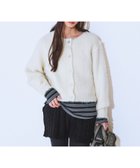 【ジーナシス/JEANASiS】の3Gリッチシャギーショートクルーカーディガン オフホワイト|ID: prp329100004790569 ipo3291000000034762399