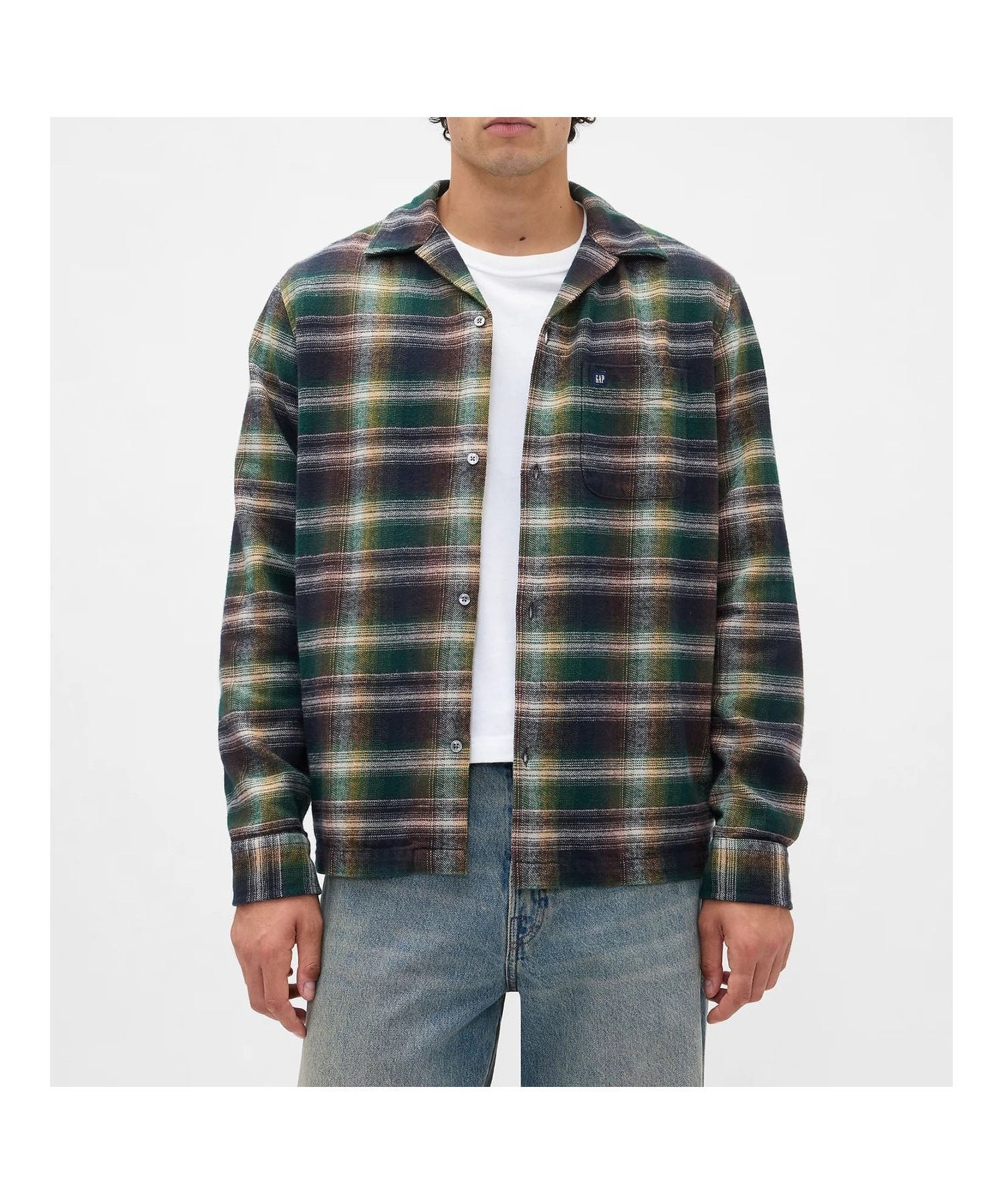 【ギャップ/GAP】のオーガニックコットン フランネルシャツ インテリア・キッズ・メンズ・レディースファッション・服の通販 founy(ファニー) 　ファッション　Fashion　レディースファッション　Fashion for Women　トップス・カットソー　Cut & Sew Tops　シャツ・ブラウス・オフィスカジュアル　Elegant Blouses & Button-Ups　A/W・秋冬　Autumn/Winter　SP BLACK SHADOW PLAID|ID: prp329100004790575 ipo3291000000034762436