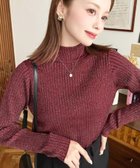 【モーメントプラス/moment+ / MEN】の12G ボトルネックラメニットプルオーバー ボルドー|ID: prp329100004790594 ipo3291000000034762539