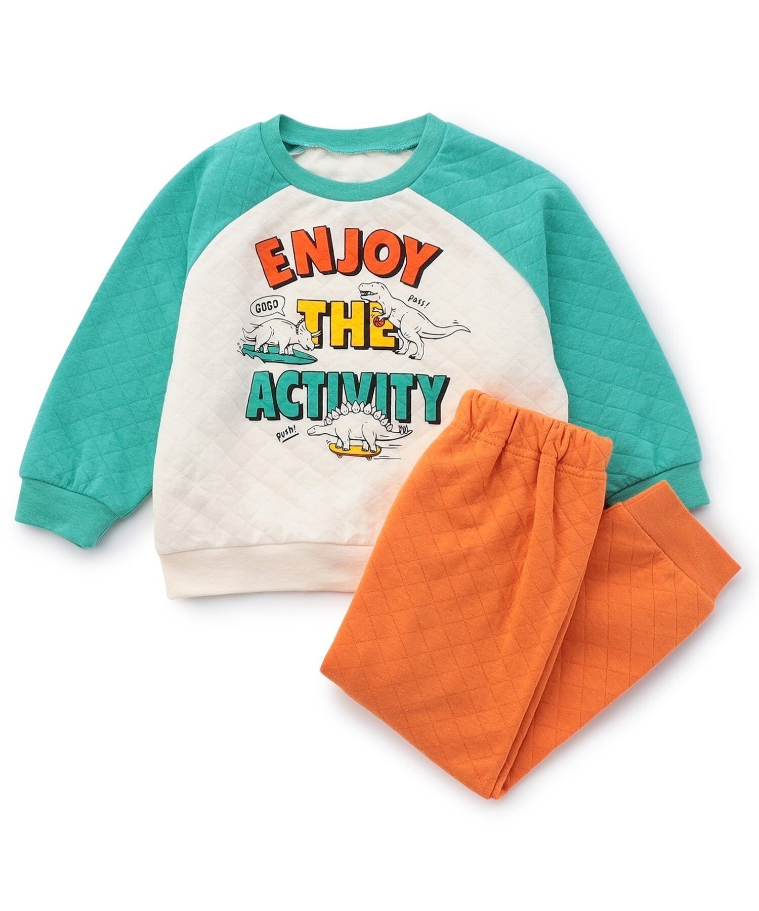 【エフオー オンラインストア/F.O.Online Store / KIDS】のバラエティキルトかぶりパジャマ インテリア・キッズ・メンズ・レディースファッション・服の通販 founy(ファニー) 　ファッション　Fashion　キッズファッション　Fashion for Kids　パジャマ　Pajamas, Sleepwear　人気　Popular, Best Seller　レインボー|ID: prp329100004790640 ipo3291000000034762734